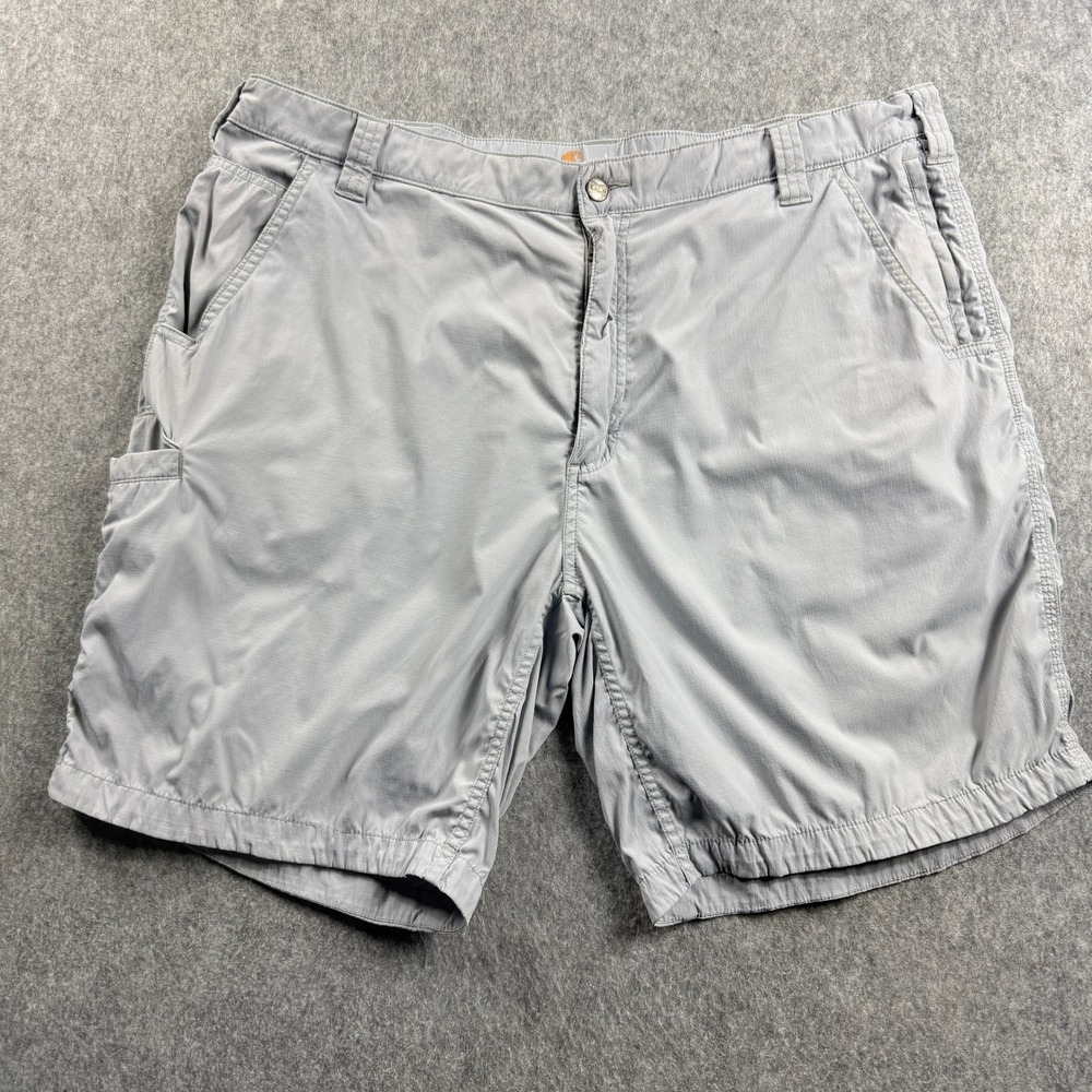 Carhartt Force Cargo Shorts Mens 40 Gray Relaxed Fit Ripstop Workwear Quick Dry‎